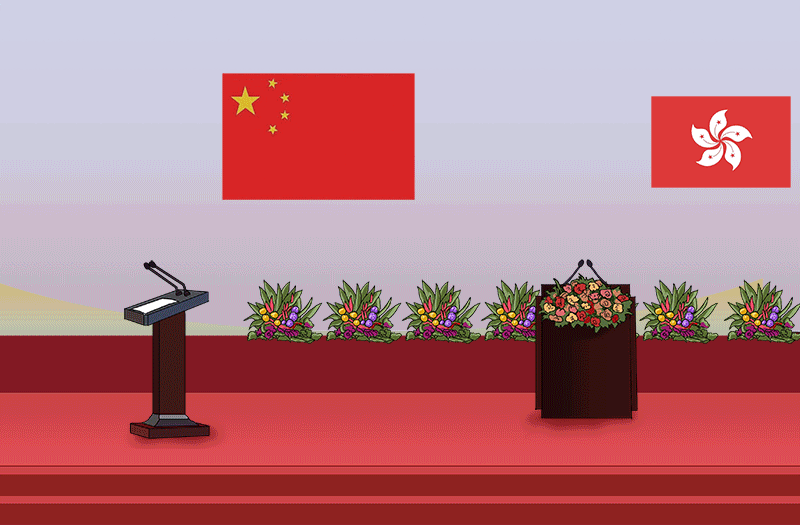 Cartoon Commentary, Xi's HK Visit ③: Make