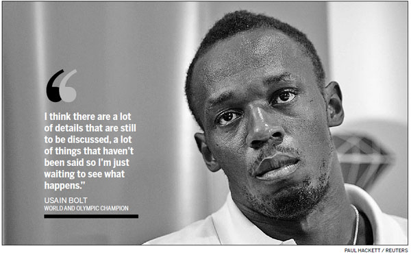 Bolt comfortable with role as athletics' beacon of hope