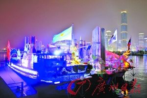 8艘亞運花船重現 巡游珠江添盛景