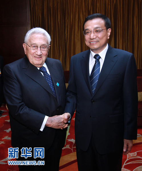李克強會見基辛格等國際知名人士