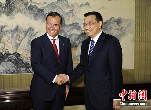 李克強會見意大利外長