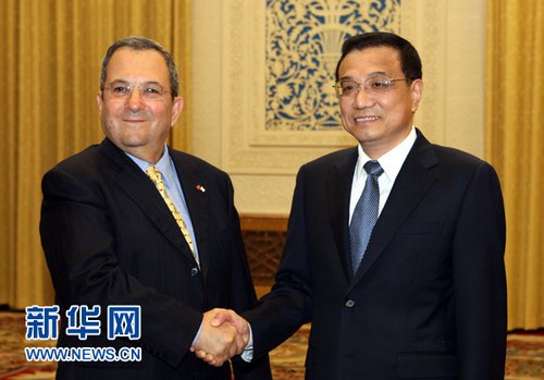 李克強會見以色列副總理兼國防部長