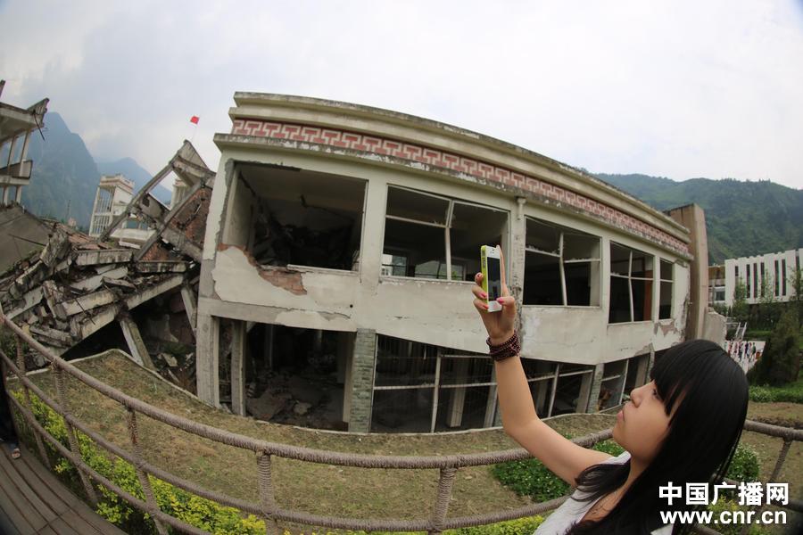 四川汶川地震5周年：映秀五一迎來旅游高峰