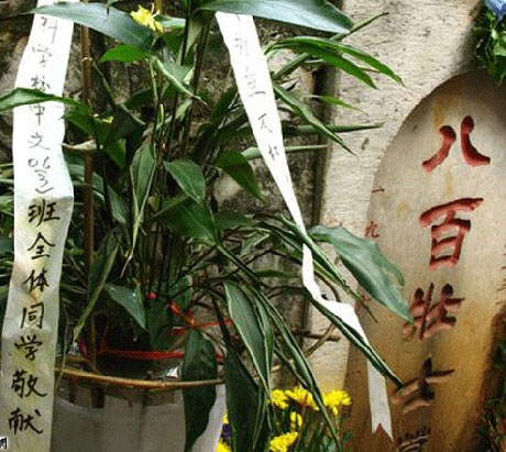 八百壯士墓：抗日英豪安息之地
