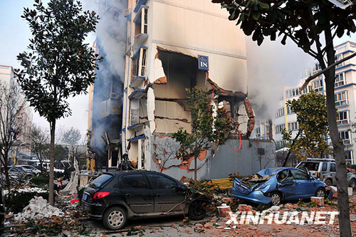 河南濮陽一居民樓發生燃氣泄漏爆炸事故