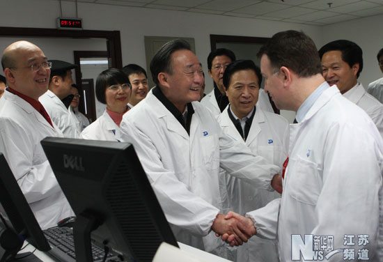 吳邦國在江蘇調研