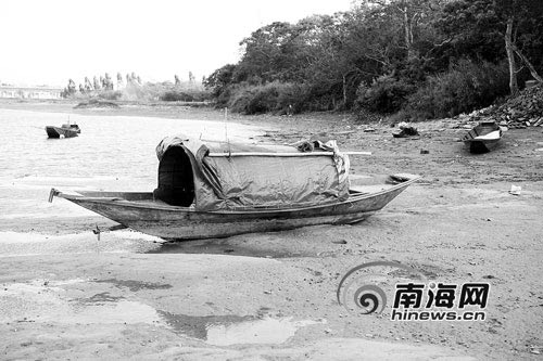 海南遭遇連續3月干旱 萬泉河大片河床裸露