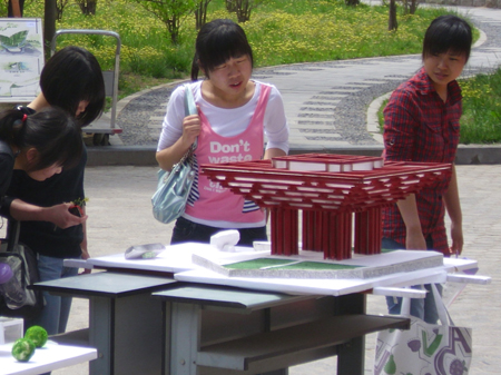 河南大學舉辦世博會模型展