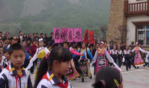 汶川縣銀杏鄉(xiāng):帶著感恩的心奮進(jìn)