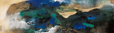 中國近現代書畫首破億元大關 張大千《愛痕湖》拍出一億零八十萬