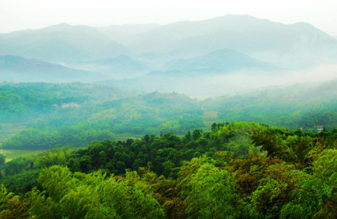河南固始九華山風(fēng)景如畫