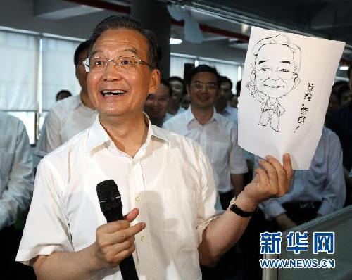 給總理畫漫畫者口述:也做一回溫總理的“粉絲”