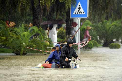 海南強降雨已安全轉移64000多人