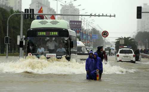 海南強降雨已安全轉移64000多人