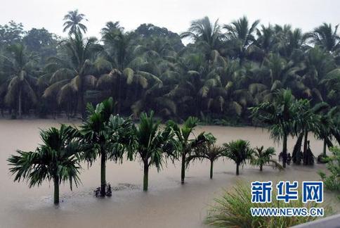 海南文昌赤紙水庫發生決口 暫無人員傷亡
