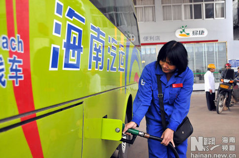 國內唯一進入車用領域的生物柴油在海南銷售