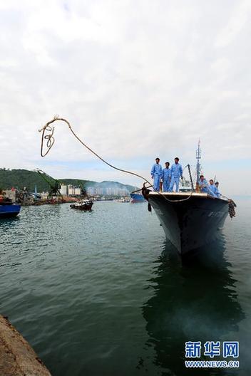 海南赴南沙漁船船隊返回三亞