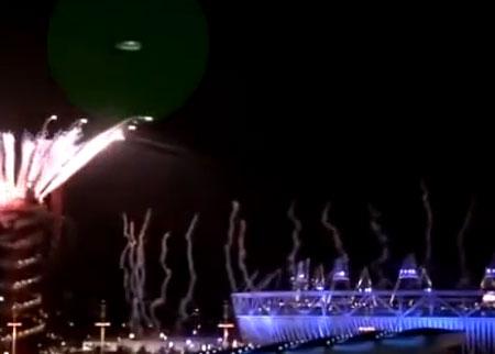 外星人也看奧運 倫敦奧運會開幕式疑現UFO