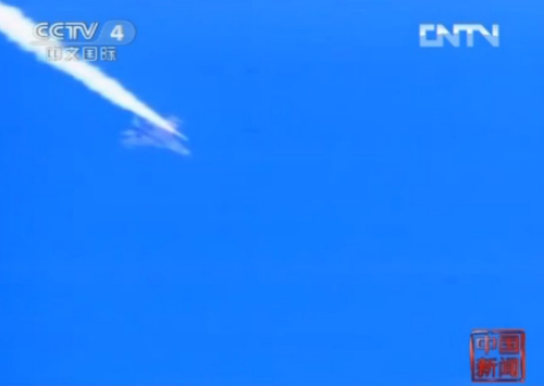 實拍：中國空軍殲11戰機對抗空戰(組圖)