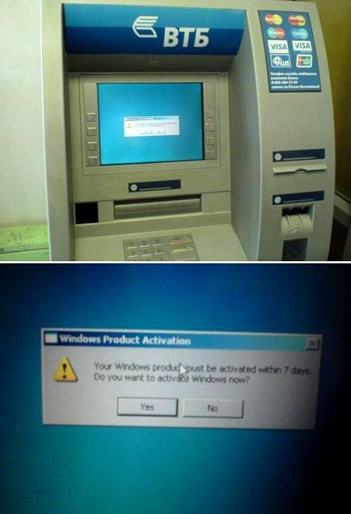 看看ATM機前的囧人囧事