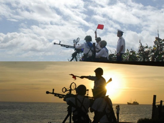 太囂張！越軍在中國南海島礁上架機槍養鴨子