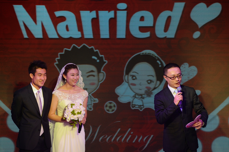 國安球員王曉龍北京完婚