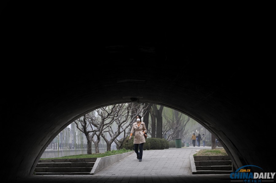 北京霧霾黃色預警持續