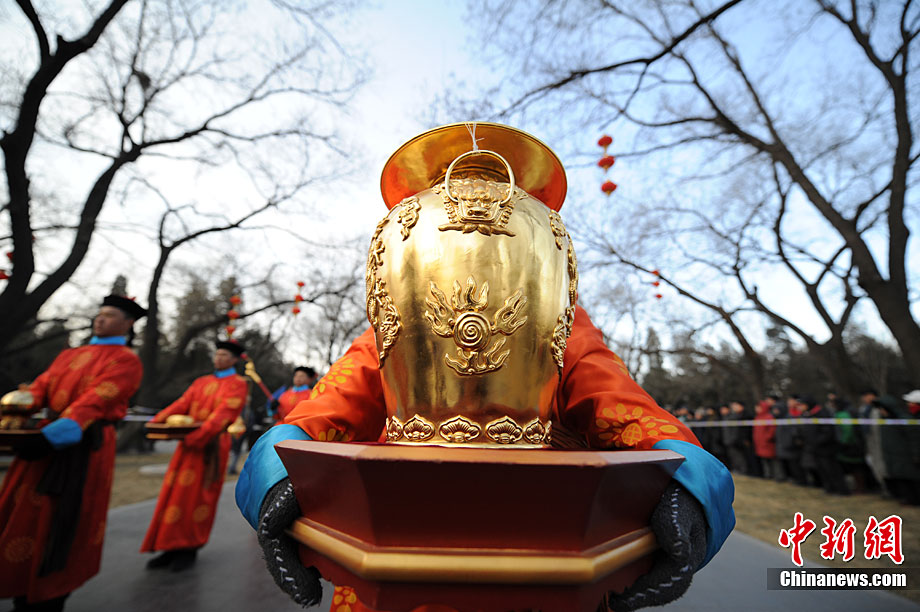 天壇公園舉行祭天儀仗和祭天樂(lè)舞排練