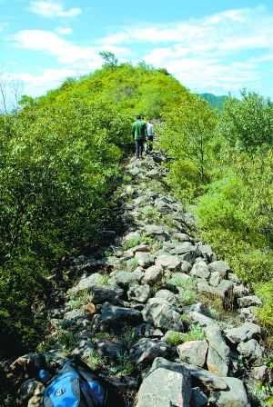 北京昌平山區(qū)發(fā)現(xiàn)1500年前古長城(圖)