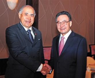 吳邦國(guó)在滬分晤柬埔寨 斐濟(jì) 老撾 利比里亞領(lǐng)導(dǎo)人 感謝支持世博