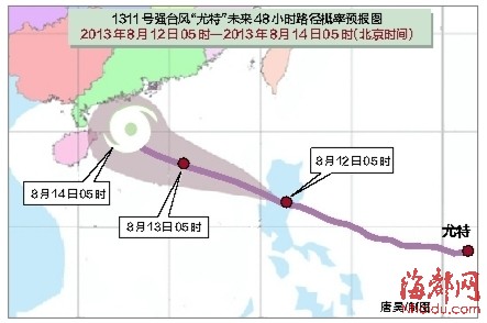 臺風“尤特”裹風攜雨終結福州高溫天氣