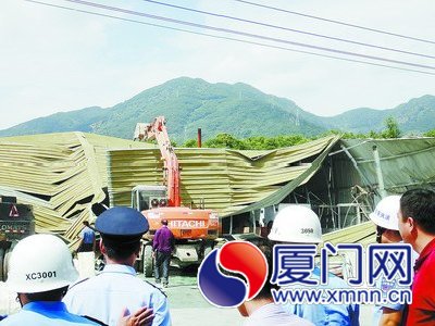 集美嘉庚故里4處違建被強制拆除 頻出重拳“零容忍”