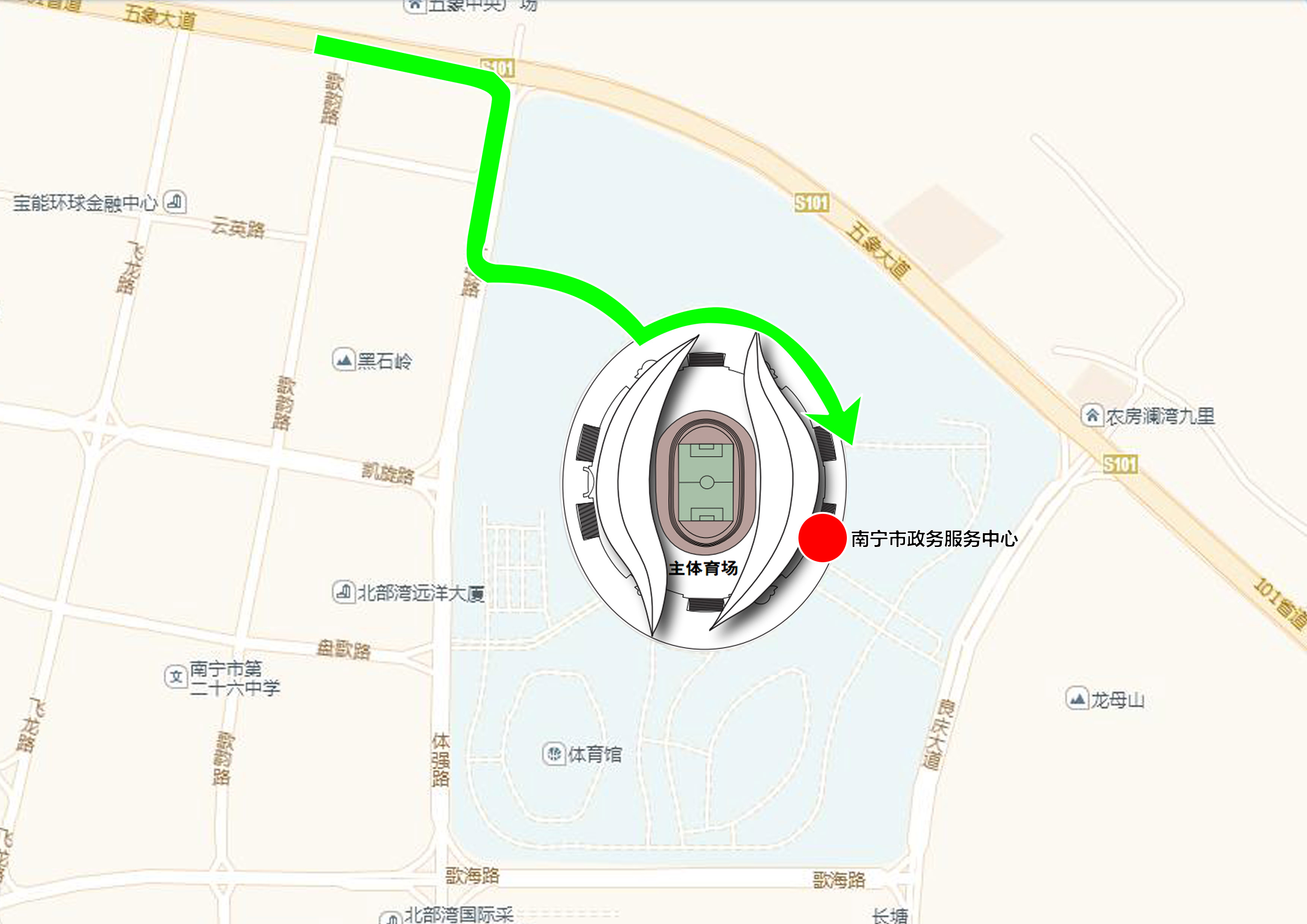 “區域通行證明”辦證點遷至五象大道 原辦點撤銷