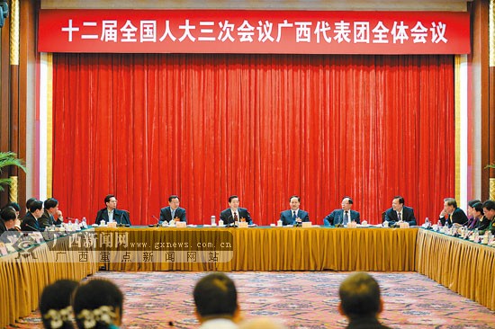 廣西代表團(tuán)認(rèn)真學(xué)習(xí)習(xí)近平參加審議重要講話精神