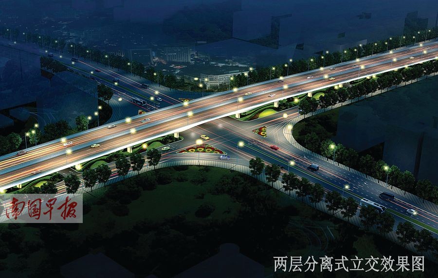 南寧民主園湖路口開始半封閉 快速路正有序推進