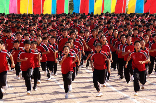 萬(wàn)名少林小子獻(xiàn)藝中國(guó)文化遺產(chǎn)日