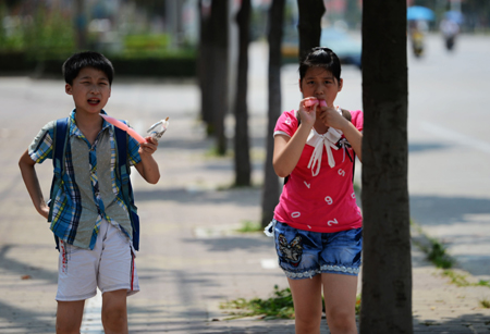 河南信陽市發布高溫橙色預警