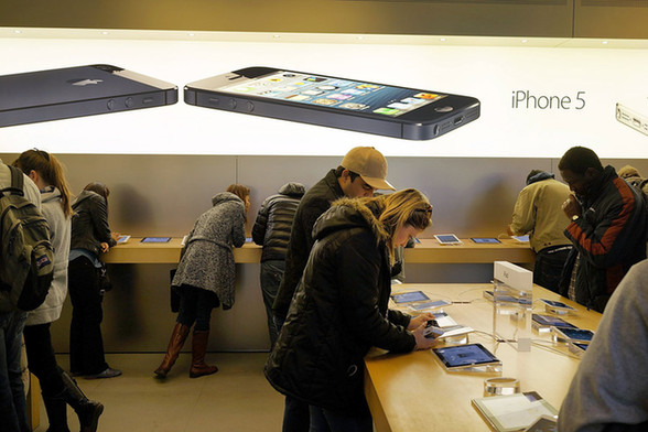 蘋果iPhone5手機銷售不如預期[組圖]