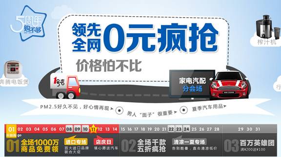 1號店：15天無理由退換“護航”5周年店慶月