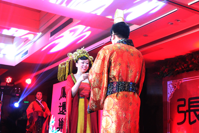 長春開元名都：新人玩穿越 漢代婚禮引人羨