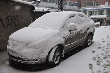 長春迎初雪 出行多不便