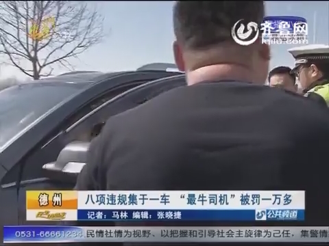 德州：八項違規集于一車 “最牛司機”被罰一萬多