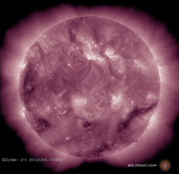 美衛星拍太陽風暴震撼照：表面現巨大漩渦