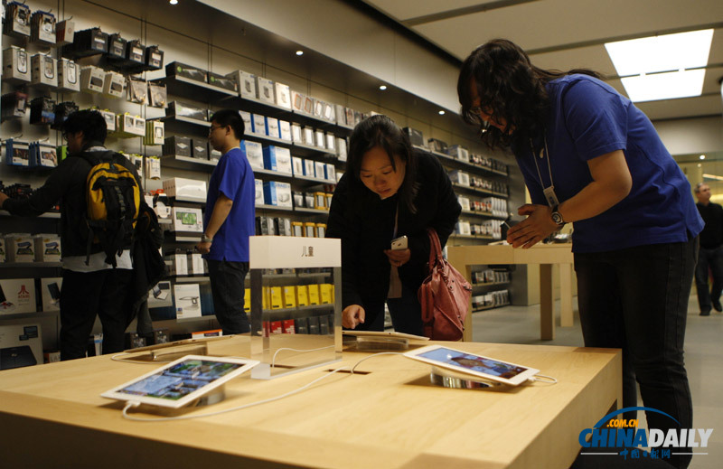 亞洲最大蘋果直營店落戶北京王府井