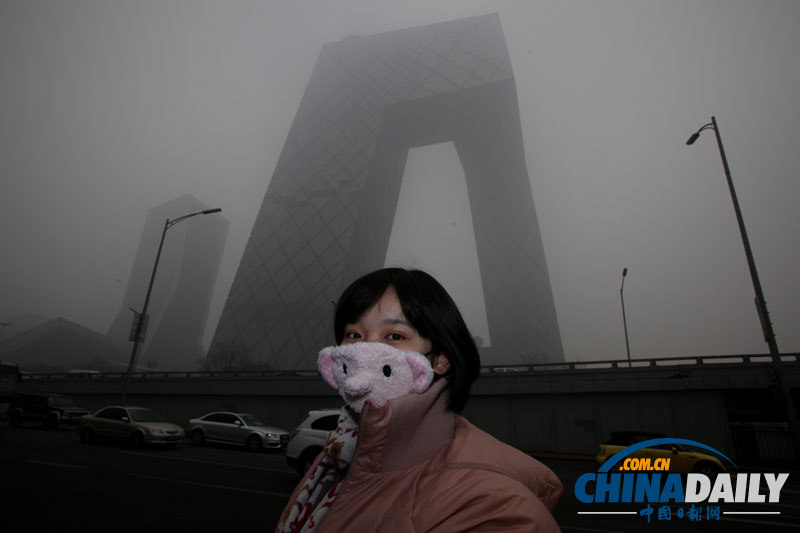 北京再次遭遇霧霾天氣