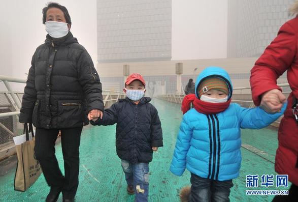 津京冀三地霧霾持續 空氣質量嚴重污染