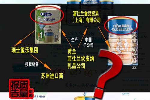美素麗兒奶粉號稱原裝進口 被曝摻過期奶粉