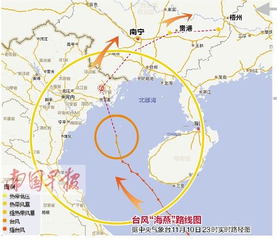廣西防汛抗旱指揮部建議沿海3市中小學停課1天