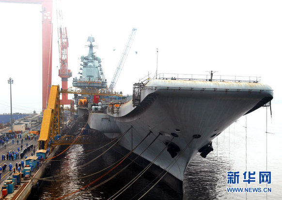 中國改建航母高清大圖