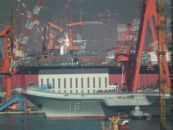 中國海軍遼寧號航母結束首航返回駐地